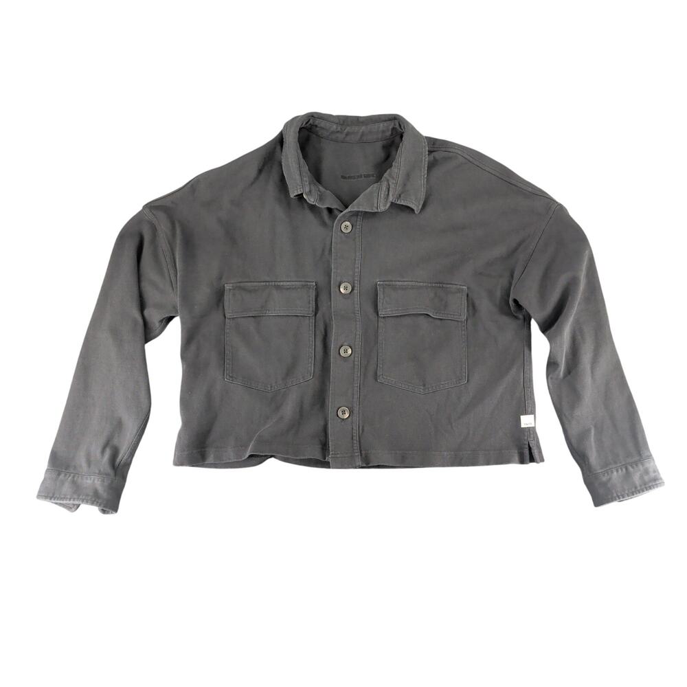 Vuori Mackenzie Cropped Shirt Jacket Women's M Oversized Granola Minimalist